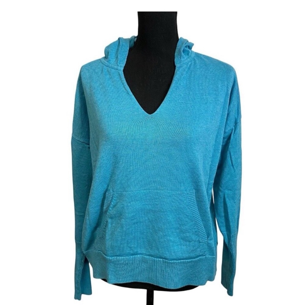 CAbi Blue Oversized Hoodie Relaxed Fit, L